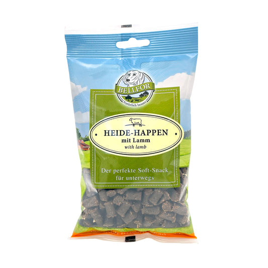 Bellfor getreidefreier Heide-Happen mit Lamm - Soft Snacks für Hunde