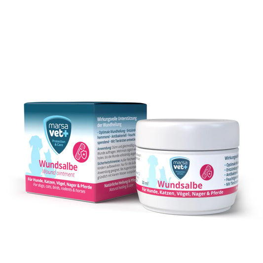 Marsavet Wundsalbe für Hunde Katzen Vögel Nager Pferde - 30ml
